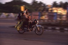 Motorbike family, Hyderabad - 1980s