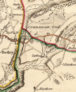 Map Curridge Curdridge Local History